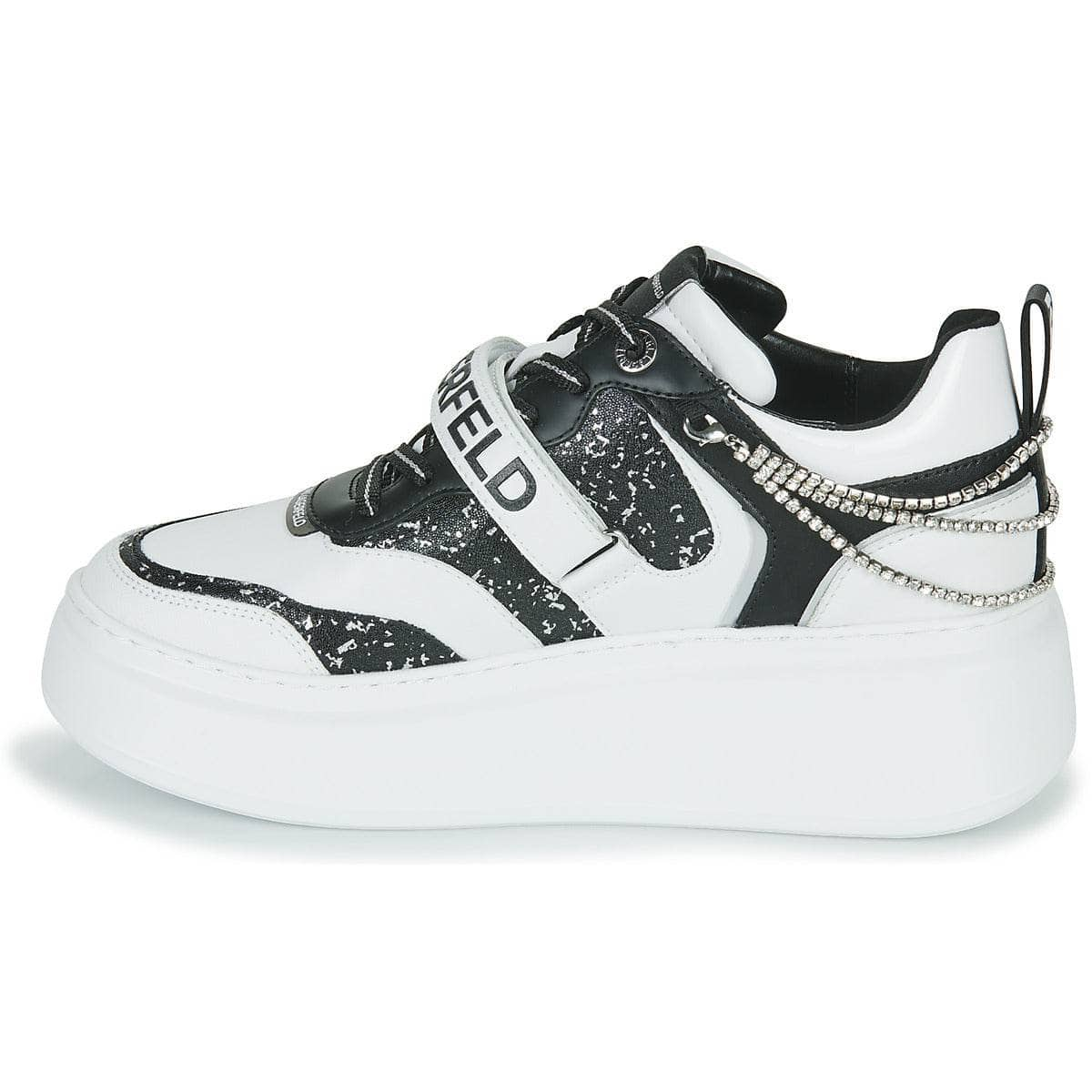 Sneakers basse Donna Karl Lagerfeld  ANAKAPRI Krystal Strap Lo Lace  Bianco