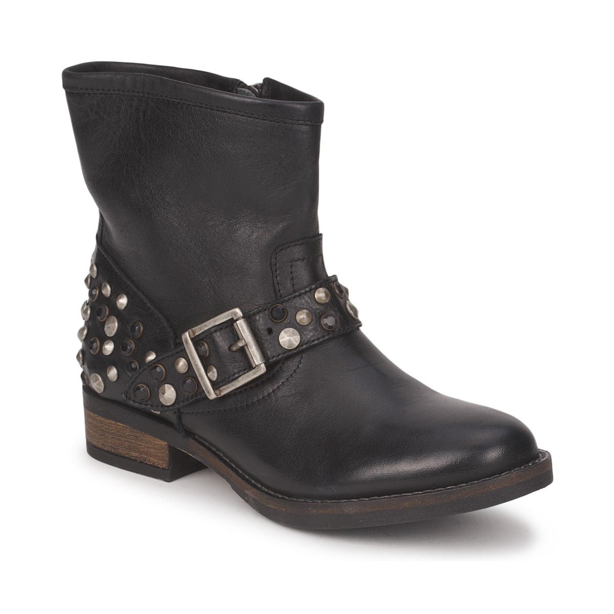 Stivaletti Donna Pieces  ISADORA LEATHER BOOT  Nero