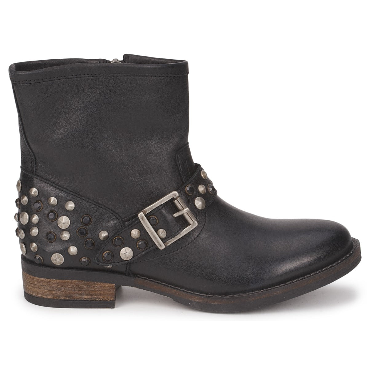 Stivaletti Donna Pieces  ISADORA LEATHER BOOT  Nero