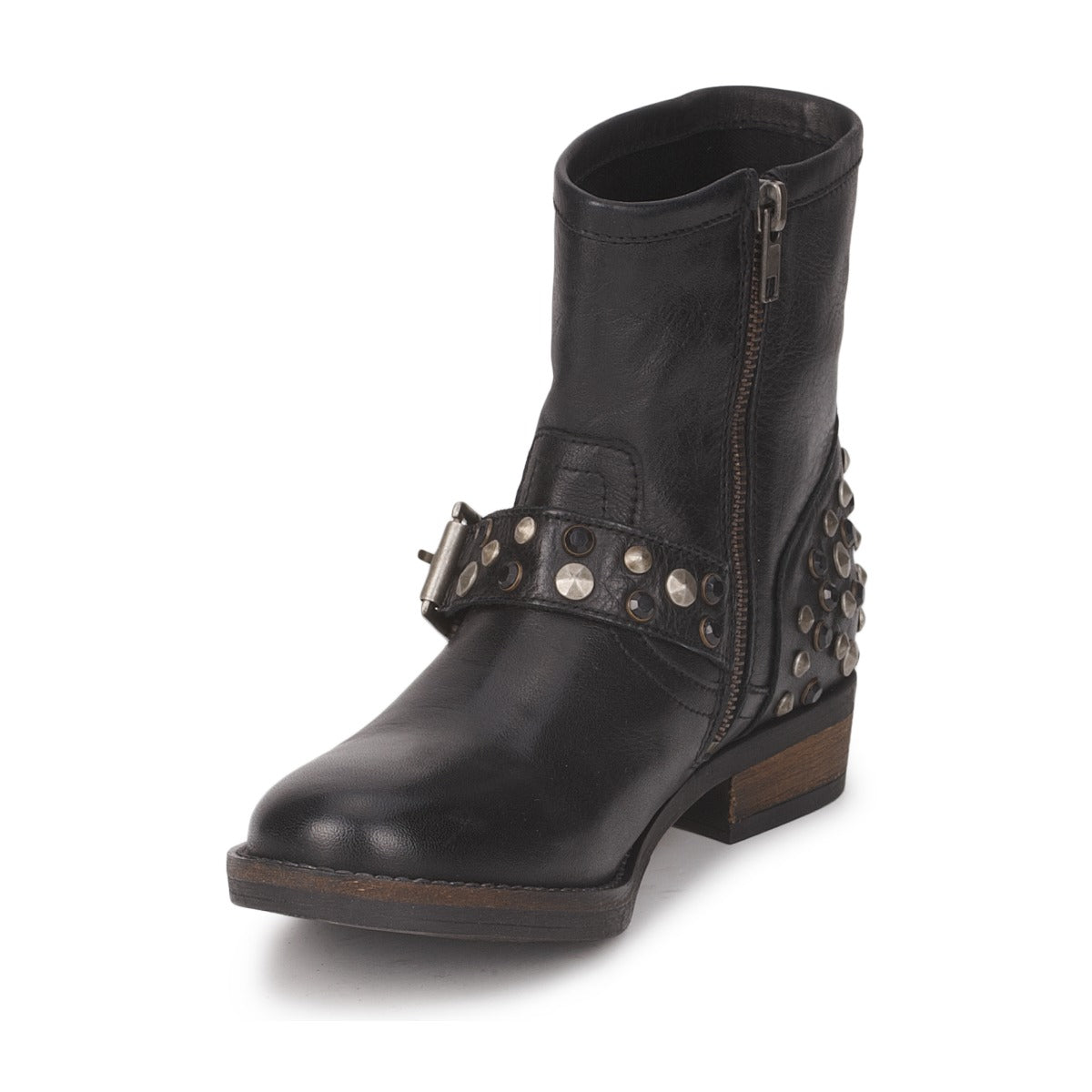 Stivaletti Donna Pieces  ISADORA LEATHER BOOT  Nero