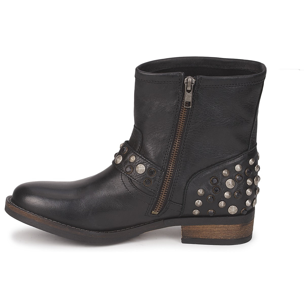 Stivaletti Donna Pieces  ISADORA LEATHER BOOT  Nero