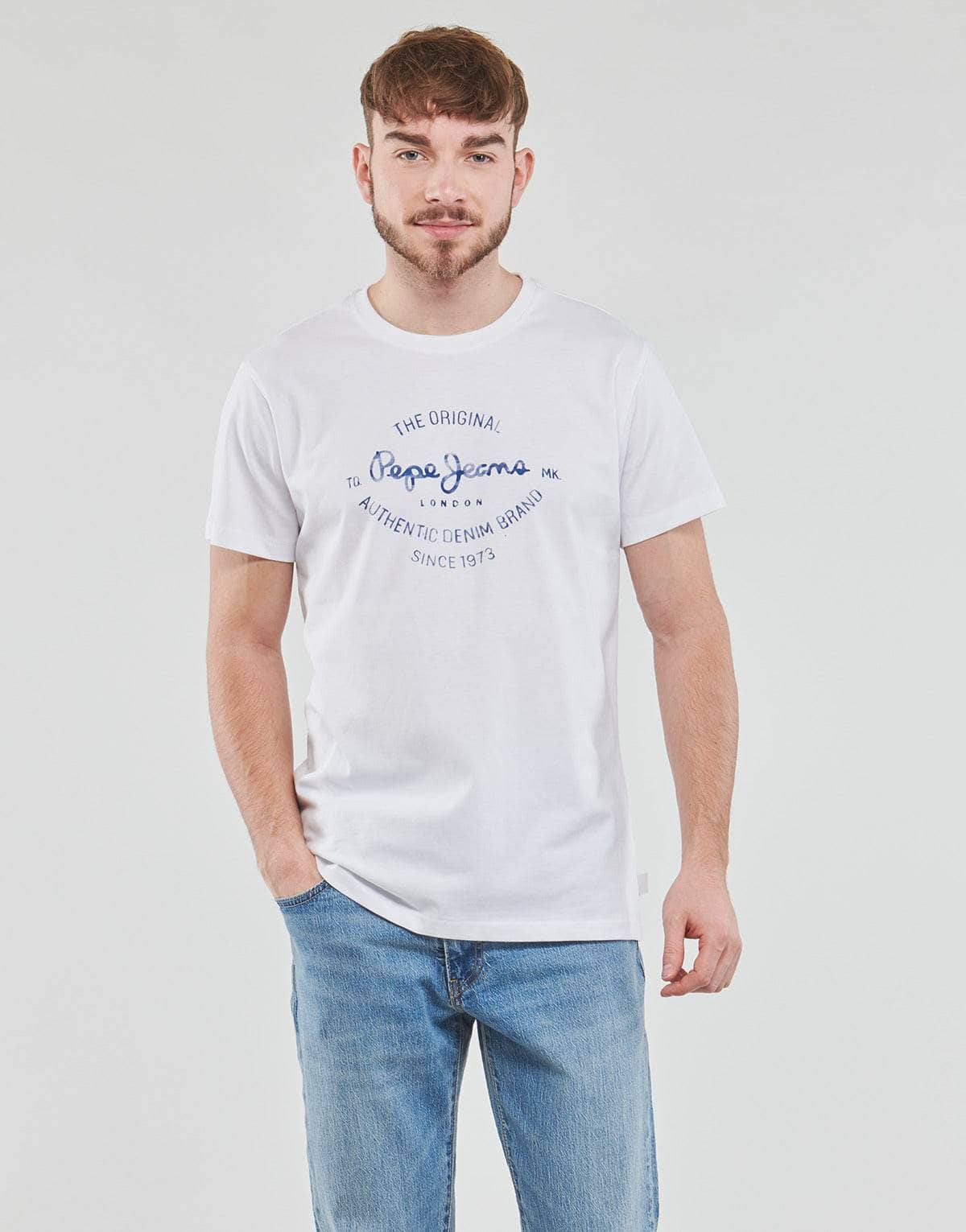 T-shirt Uomo Pepe jeans  RIGLEY  Bianco