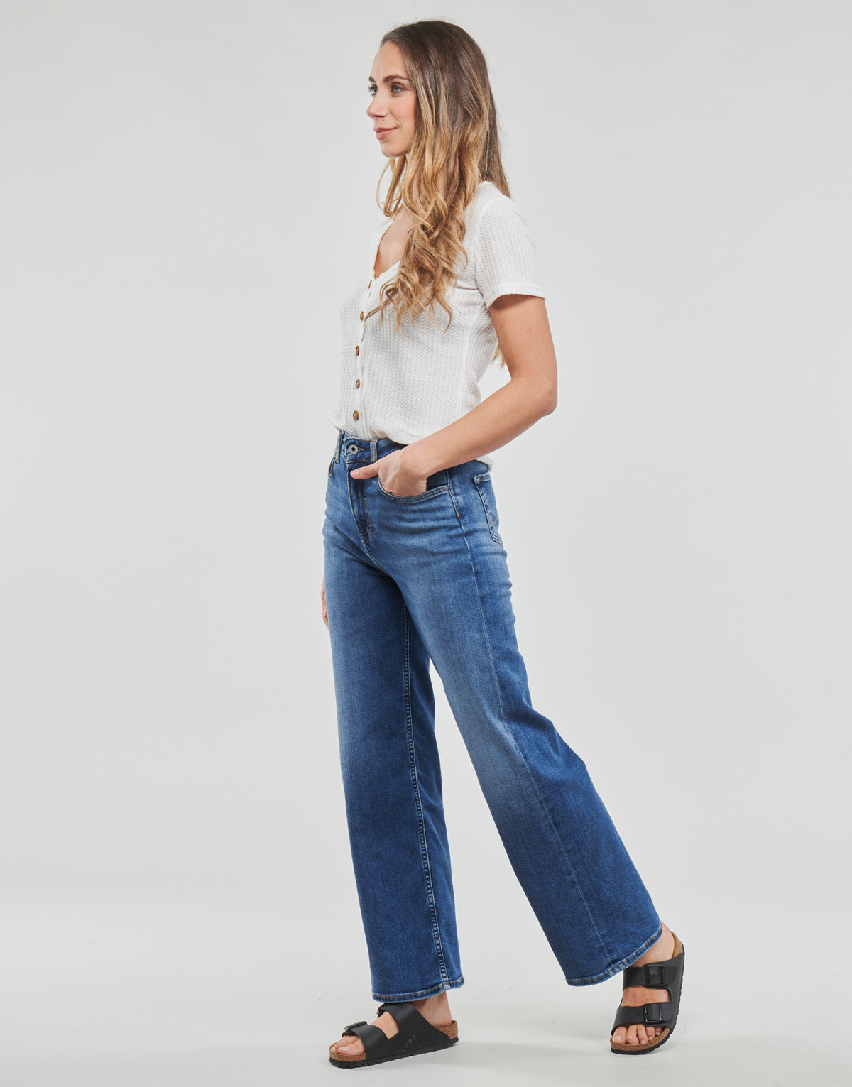 Jeans Flare Donna Pepe jeans  LEXA SKY HIGH  Blu