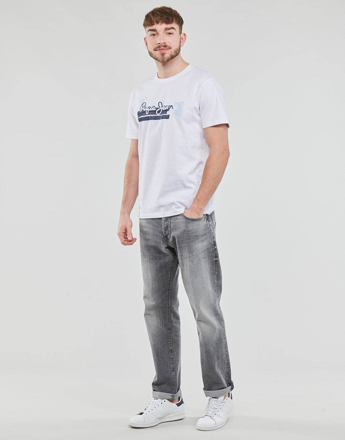 T-shirt Uomo Pepe jeans  RAFA  Bianco