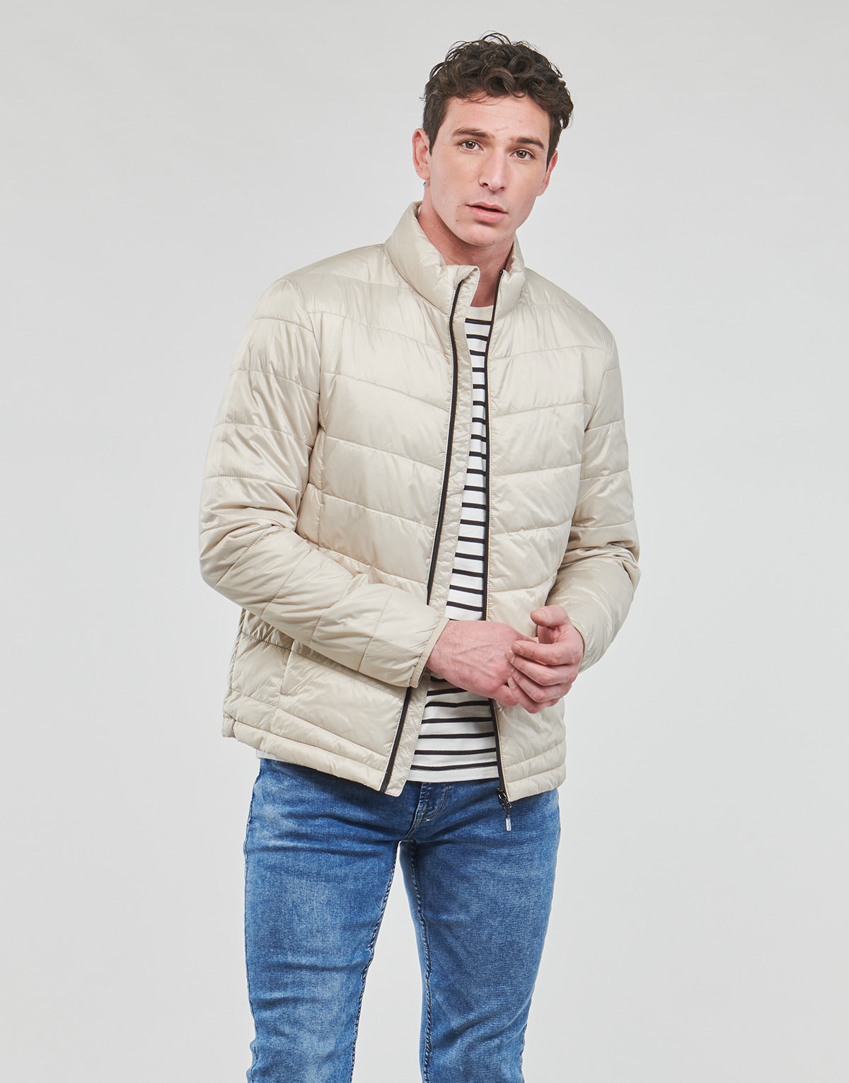 Piumino Uomo Only & Sons   ONSCARVEN QUILTED PUFFER  Bianco