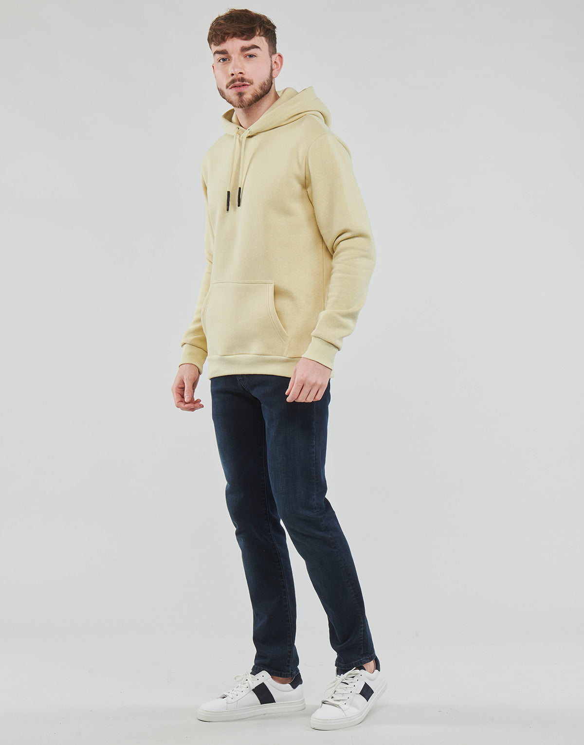 Felpa Uomo Only & Sons   ONSCERES HOODIE SWEAT  Bianco