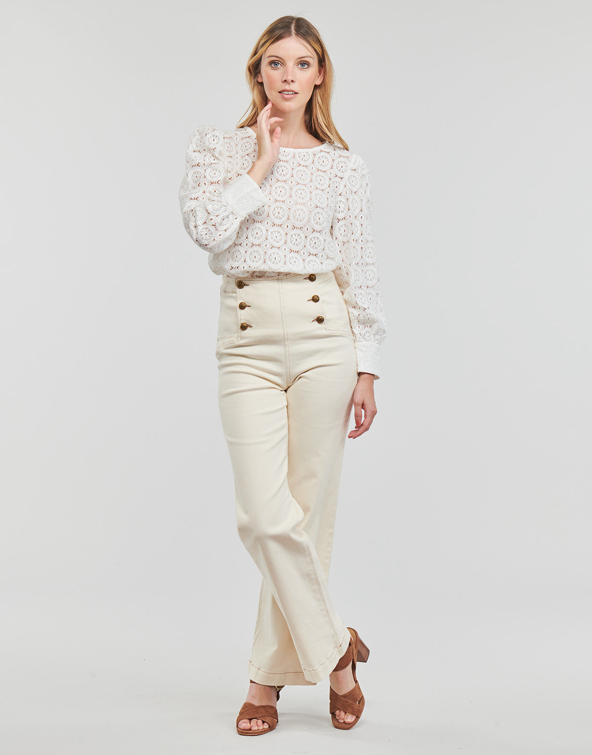 Pantalone Donna Betty London  JEANNE  Beige