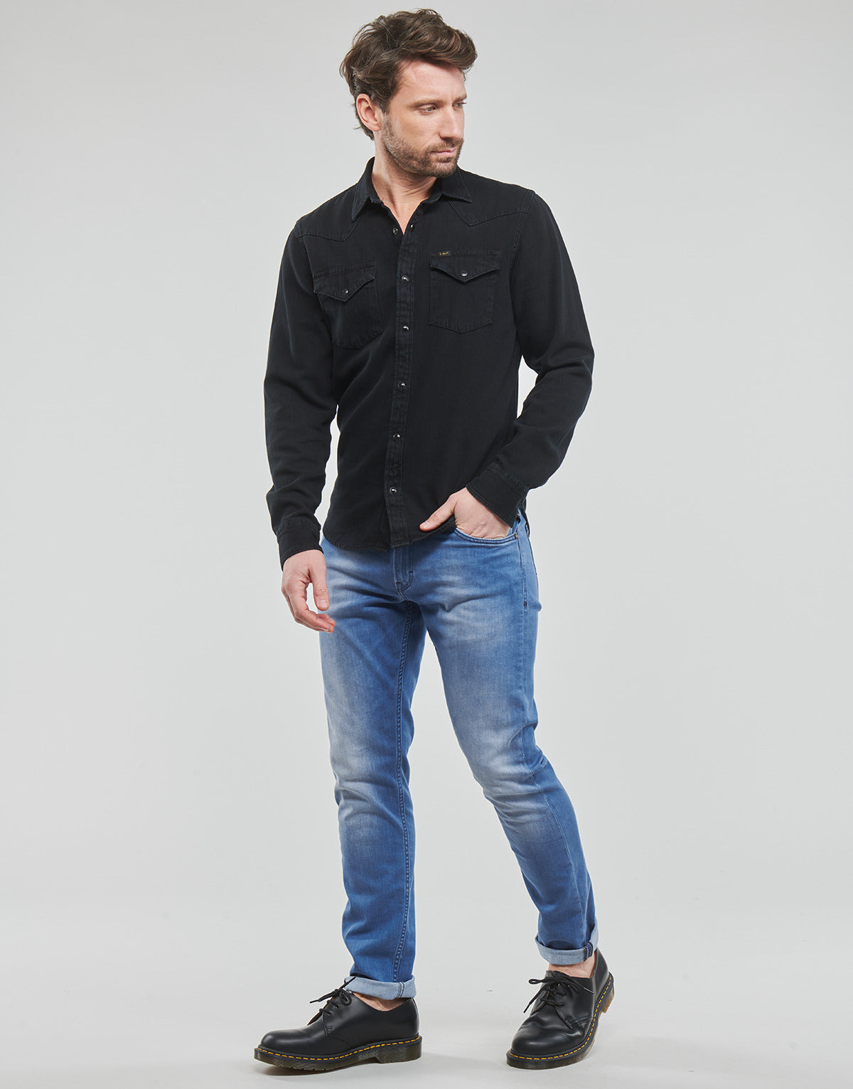 Jeans Tapered Uomo Replay  MICKY M  Blu