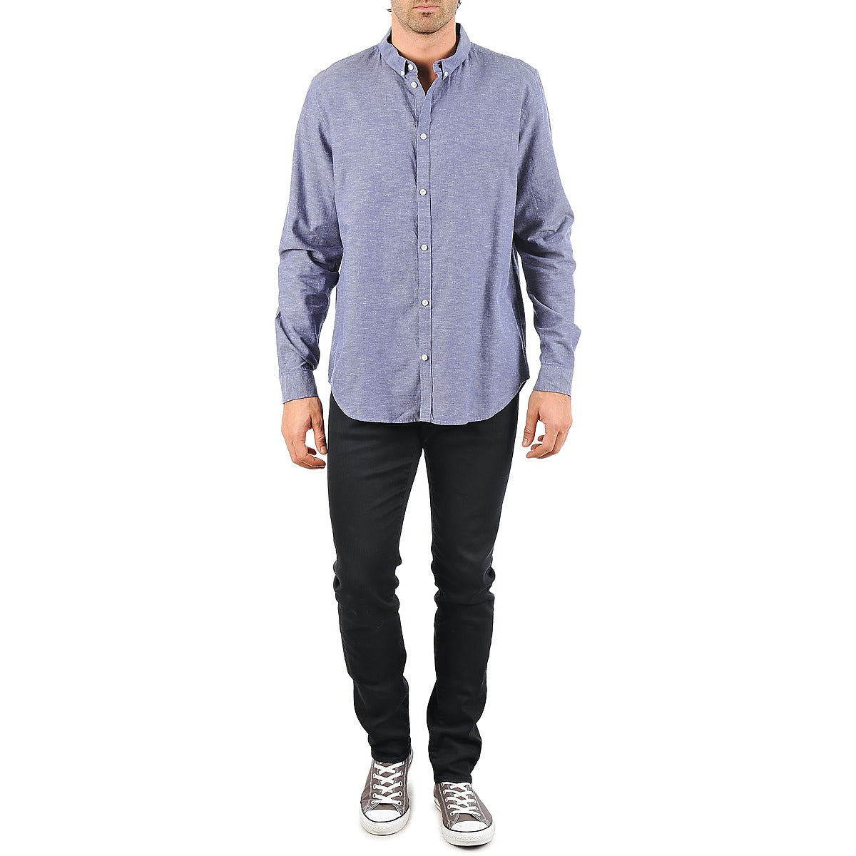 Camicia a maniche lunghe Uomo Cheap Monday  DAMON BD SHIRT  Blu