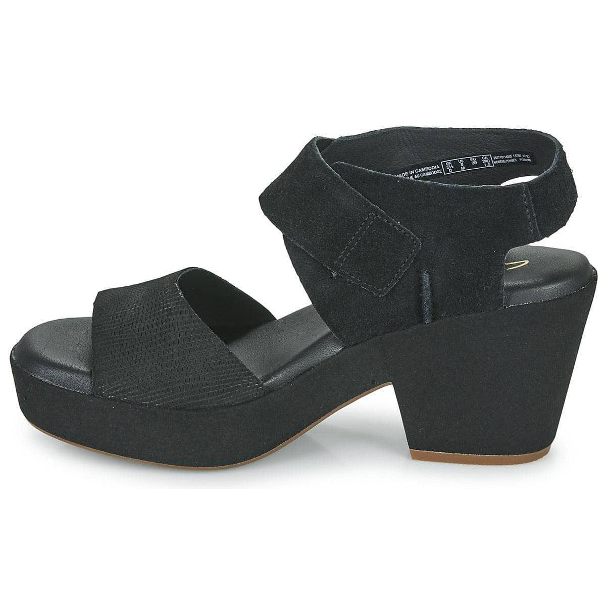 Sandali Donna Clarks  KIMMEIHI STRAP  Nero