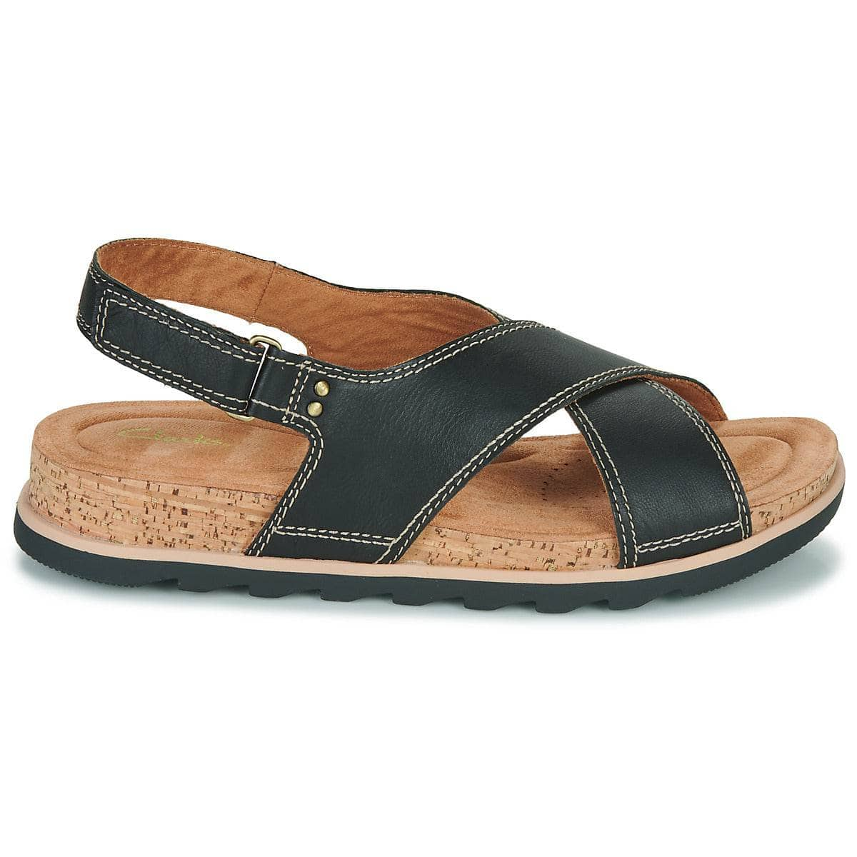 Sandali Donna Clarks  YACHT CROSS  Nero