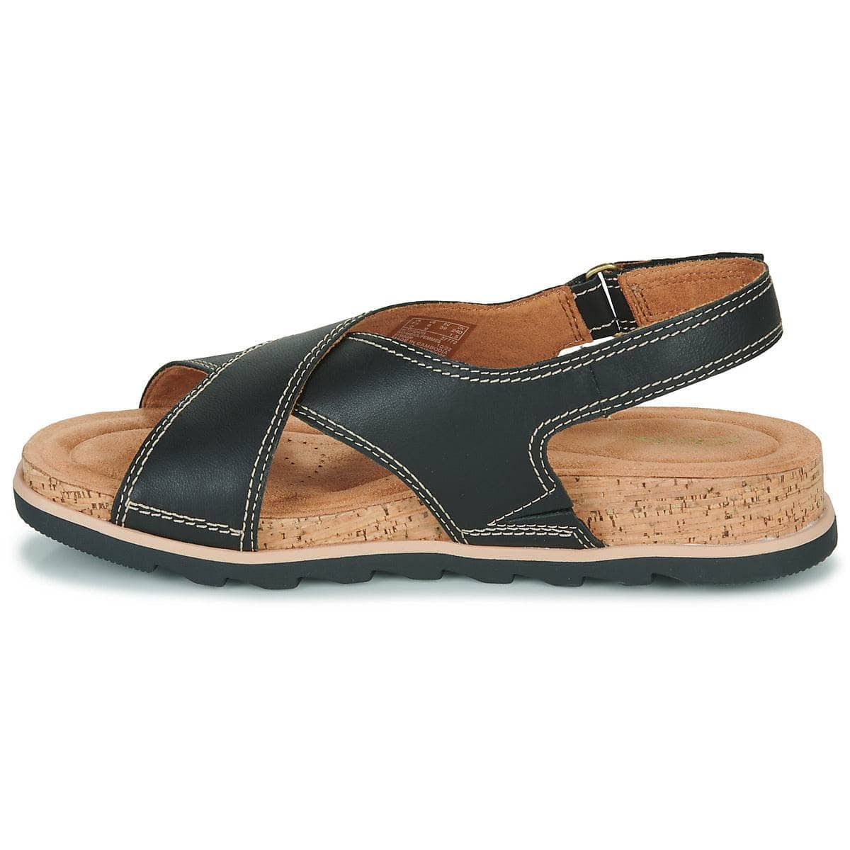 Sandali Donna Clarks  YACHT CROSS  Nero