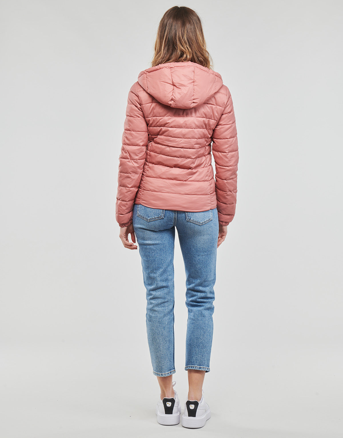 Piumino Donna Only  ONLTAHOE HOOD JACKET  Rosa