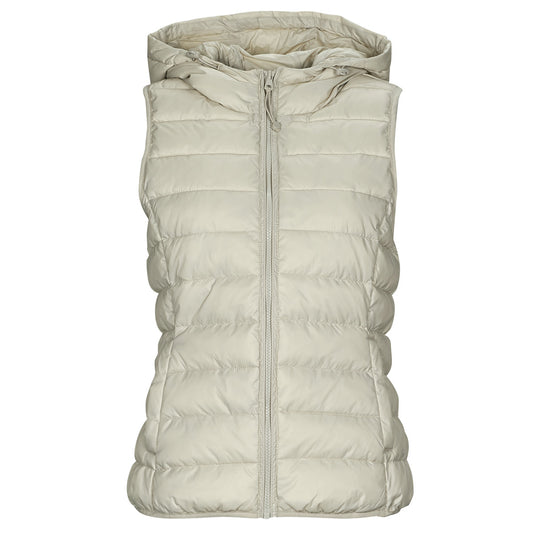 Piumino Donna Only  ONLNEWTAHOE HOOD WAISTCOAT  Bianco