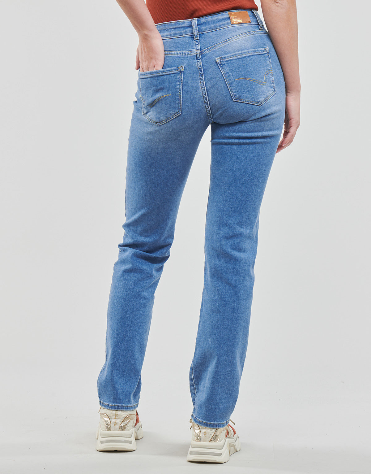 Jeans Donna Only  ONLALICIA REG STRT DNM DOT568  Blu