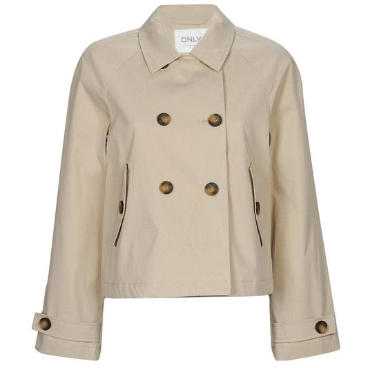 Trench Donna Only  ONLAPRIL SHORT TRENCHCOAT CC  Beige