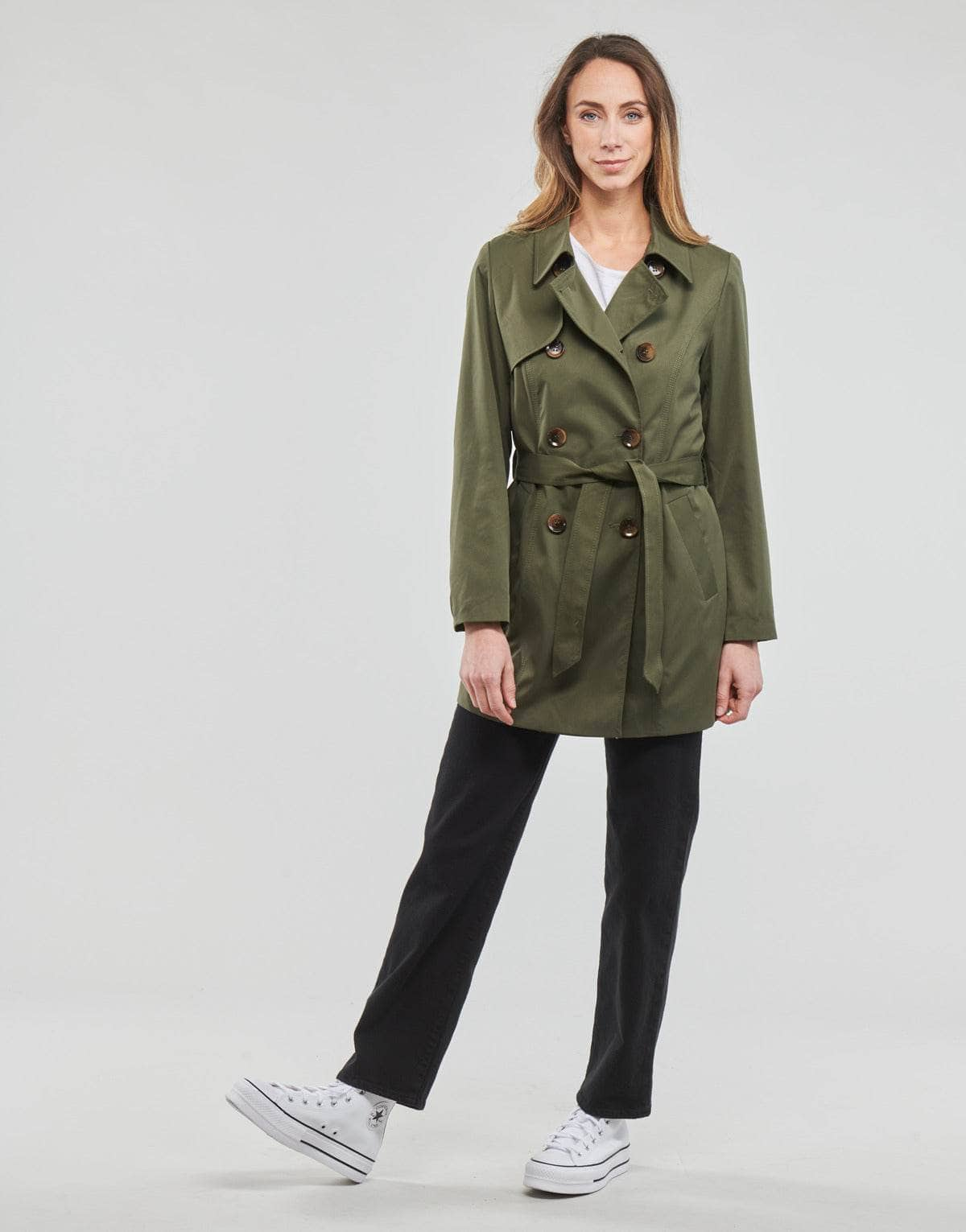 Trench Donna Only  ONLVALERIE TRENCHCOAT  Kaki