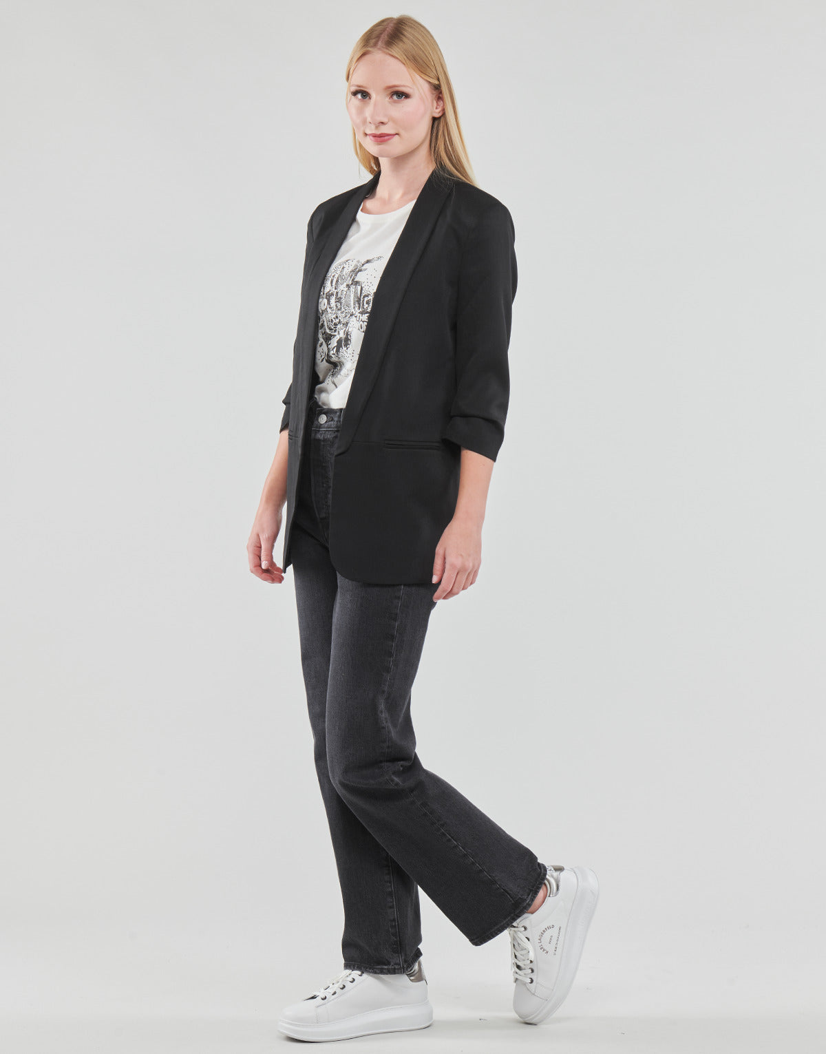 Giacca Donna Only  ONLELLY 3/4 LIFE BLAZER TLR  Nero