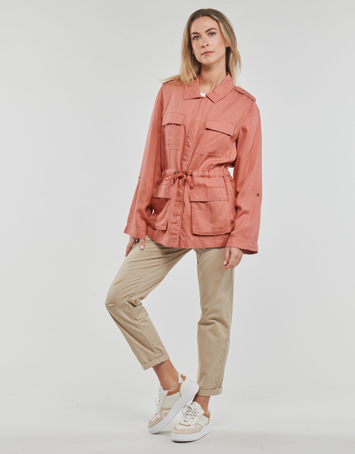 Parka Donna Only  ONLKENYA LIFE UTILITY JACKET CC  Rosa