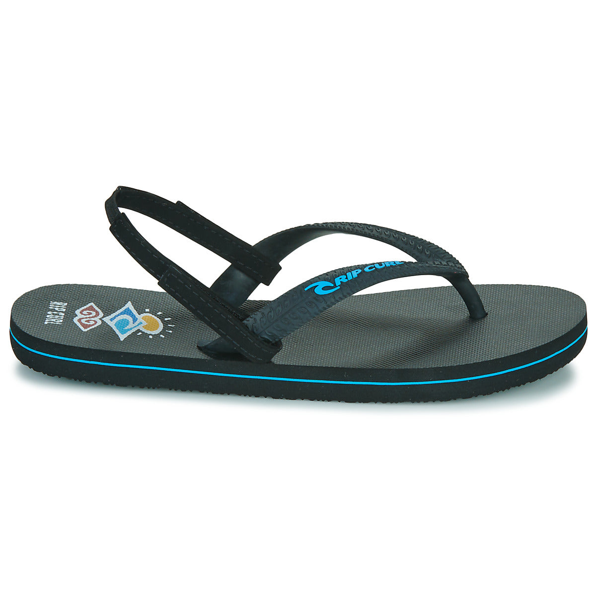 Infradito bambini ragazzo Rip Curl  ICON OPEN TOE - BOY  Nero