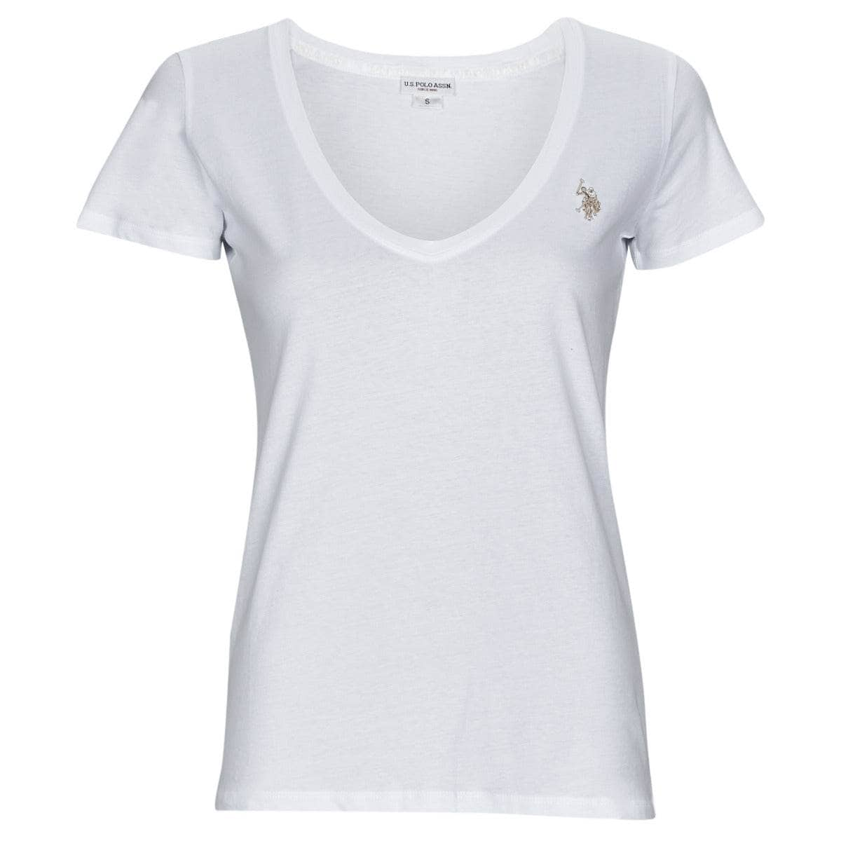 T-shirt Donna U.S Polo Assn.  BELL  Bianco