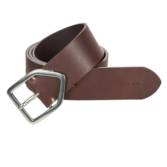 Cintura Uomo Levis  GEOMETRIC BUCKLE BELT  Marrone