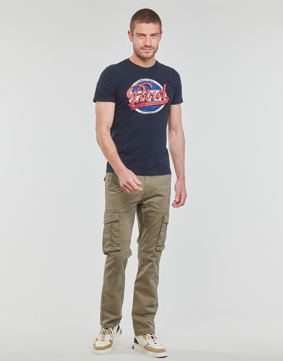 Pantalone Cargo Uomo Petrol Industries  Cargo  Marrone