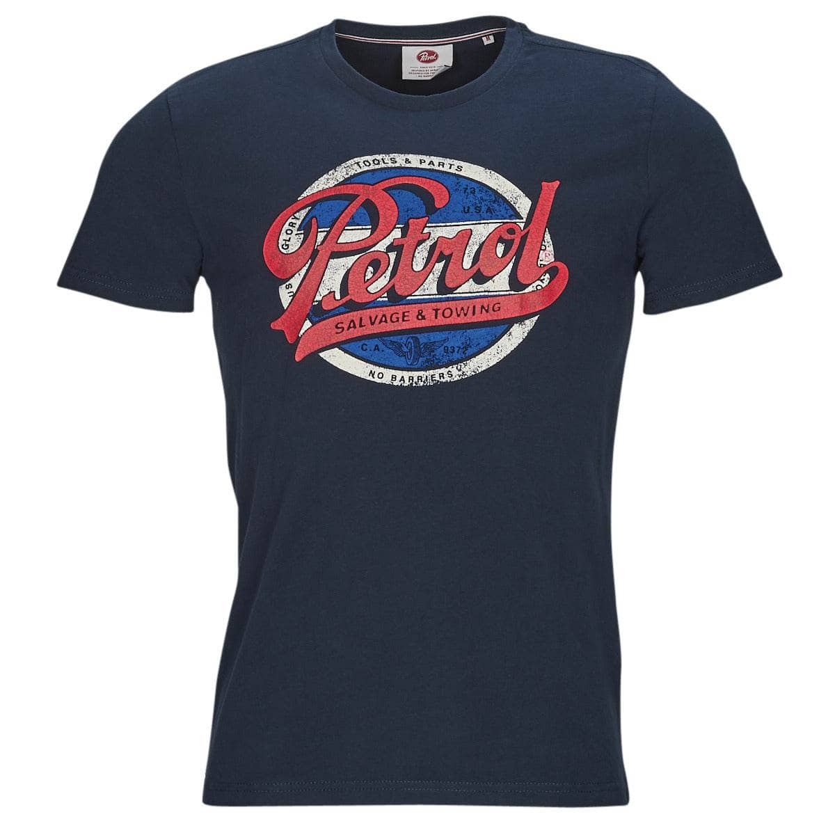 T-shirt Uomo Petrol Industries  T-Shirt SS Classic Print  Marine