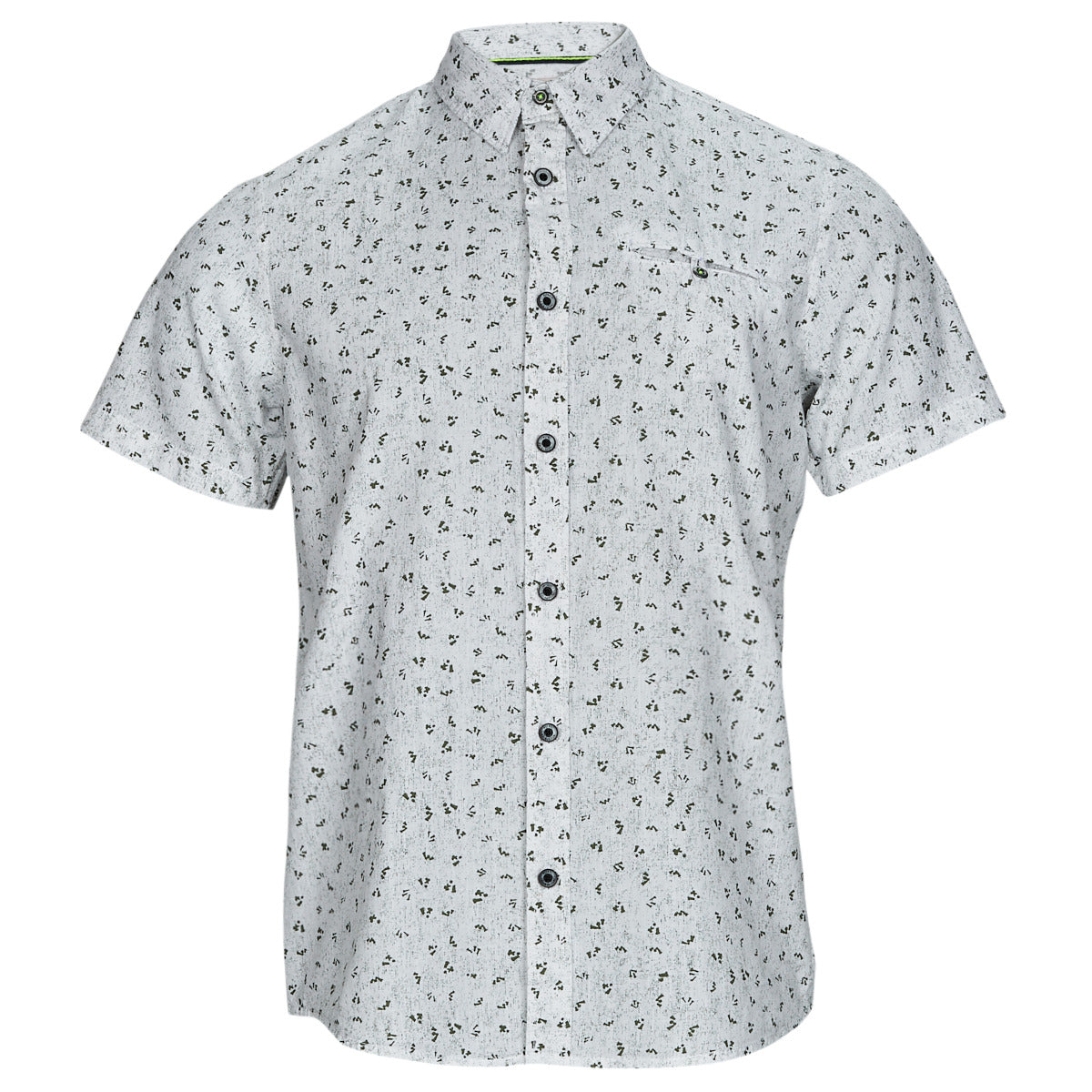 Camicia a maniche corte Uomo Petrol Industries  Shirt Short Sleeve AOP  Bianco