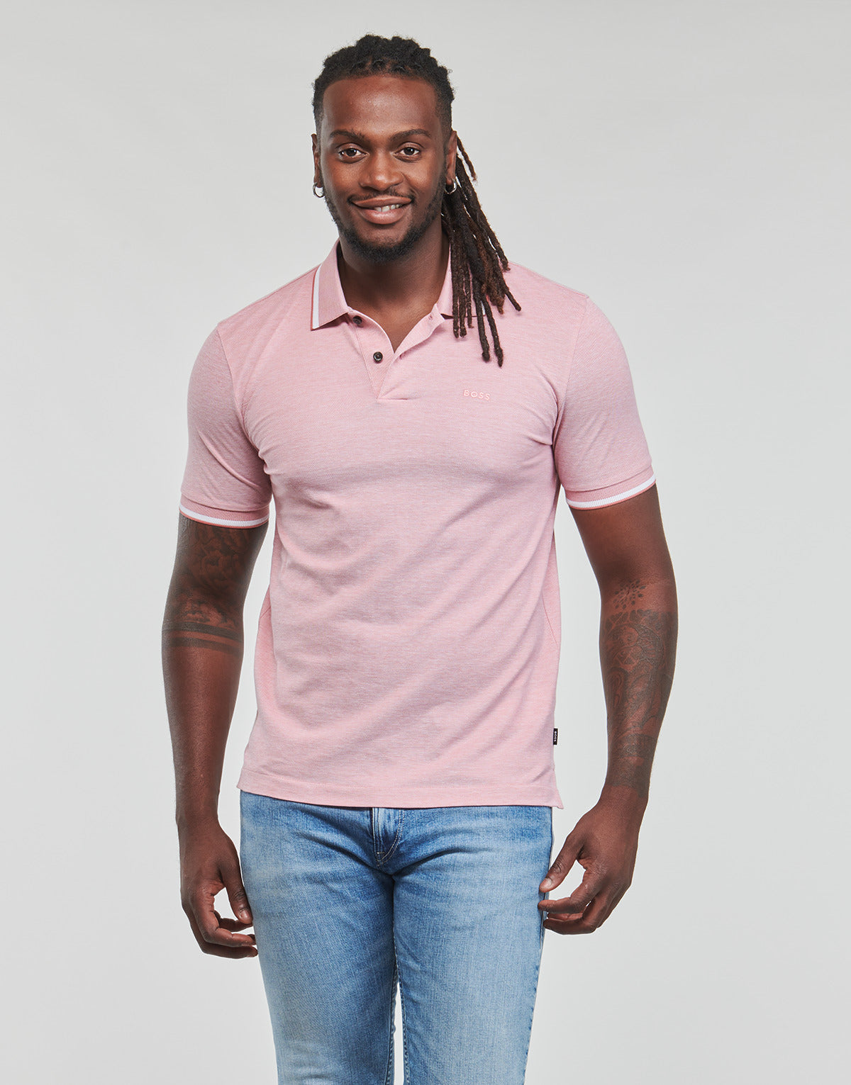 Polo Uomo BOSS  Parlay 183  Rosa