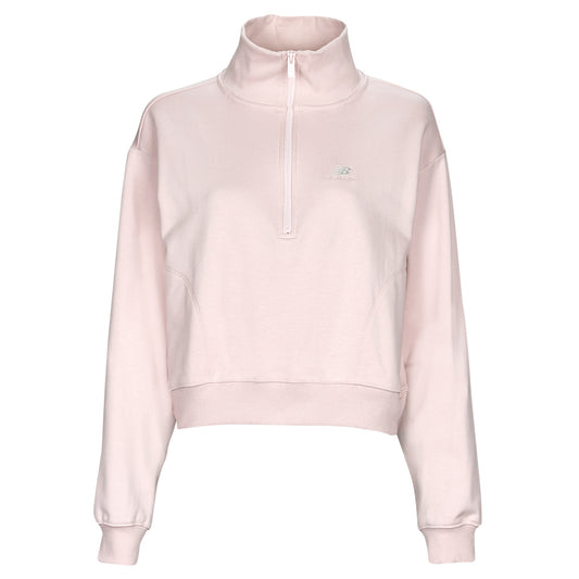 Felpa Donna New Balance  Athletics 1/4 Zip  Rosa