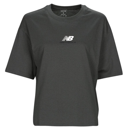 T-shirt Donna New Balance  Athletics 1/4 Zip  Nero