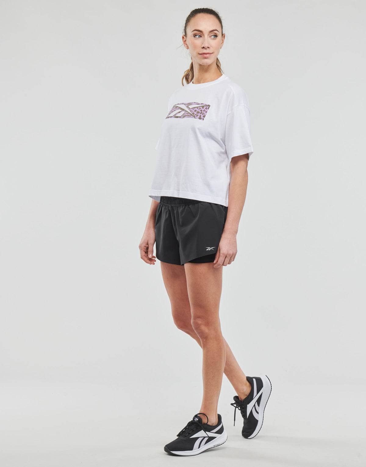 Shorts Donna Reebok Classic  WOR Run 2 in 1  Nero