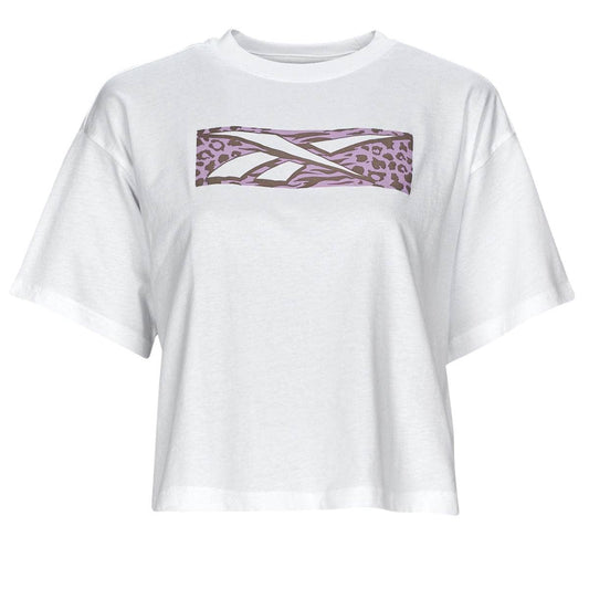 T-shirt Donna Reebok Classic  Graphic Tee -Modern Safari  Bianco