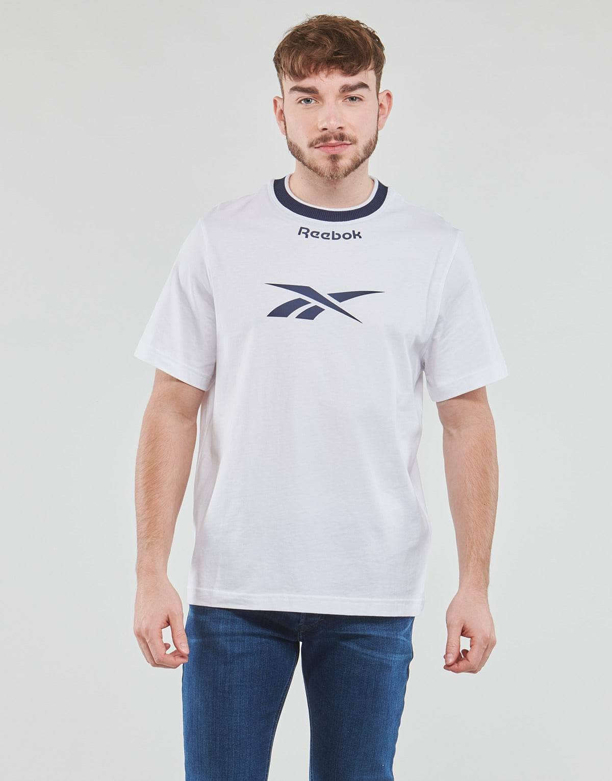 T-shirt Uomo Reebok Classic  Arch Logo Vectorr Tee  Bianco