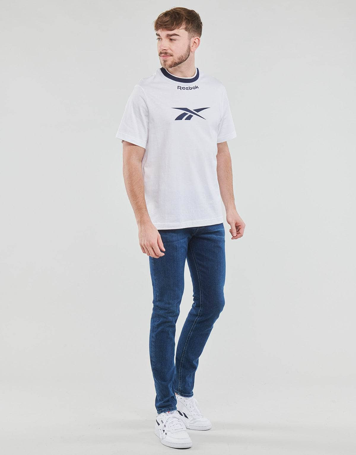 T-shirt Uomo Reebok Classic  Arch Logo Vectorr Tee  Bianco