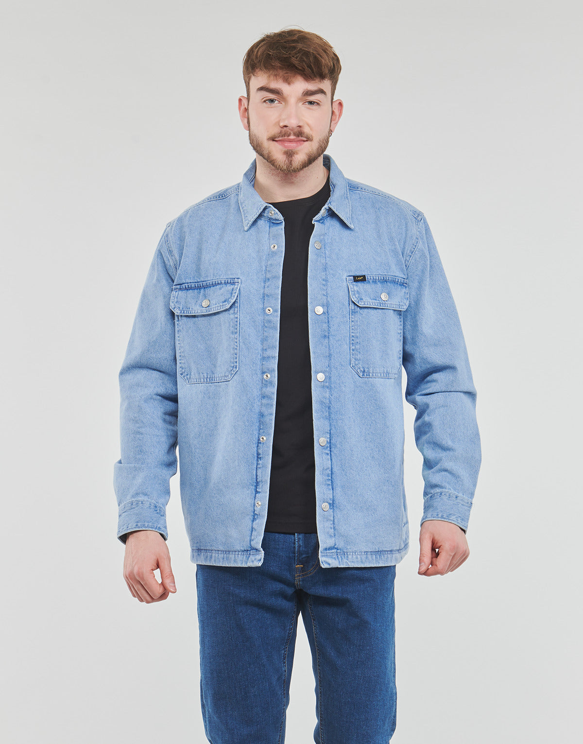 Giacca in jeans Uomo Lee  WORKWEAR OVERSHIRT  Blu