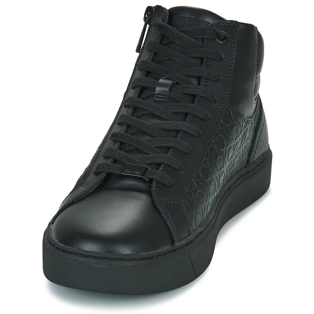 Sneakers alte Uomo Calvin Klein Jeans  HIGH TOP LACE UP W/ZIP MONO  Nero