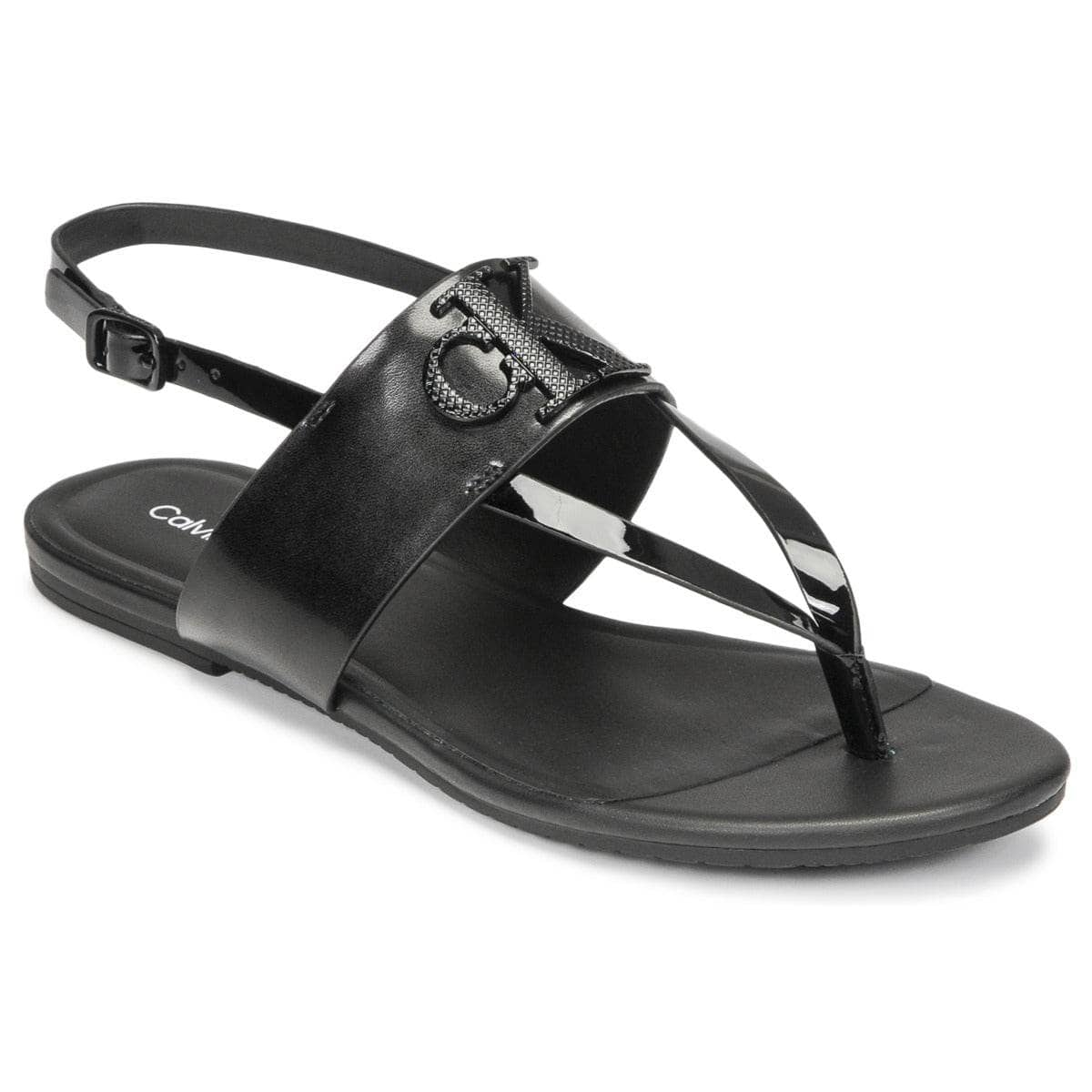 Sandali Donna Calvin Klein Jeans  FLAT SANDAL TOEPOST HW  Nero