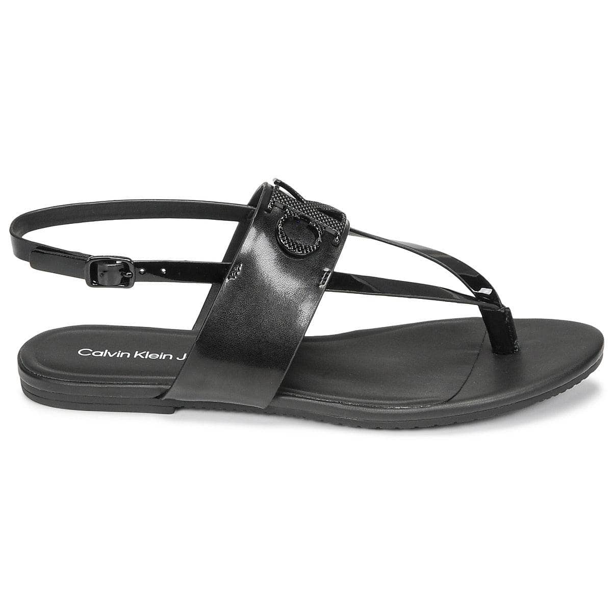 Sandali Donna Calvin Klein Jeans  FLAT SANDAL TOEPOST HW  Nero