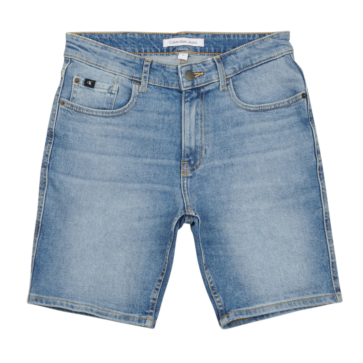 Pantaloni corti ragazzo Calvin Klein Jeans  REG SHORT MID BLUE  Blu