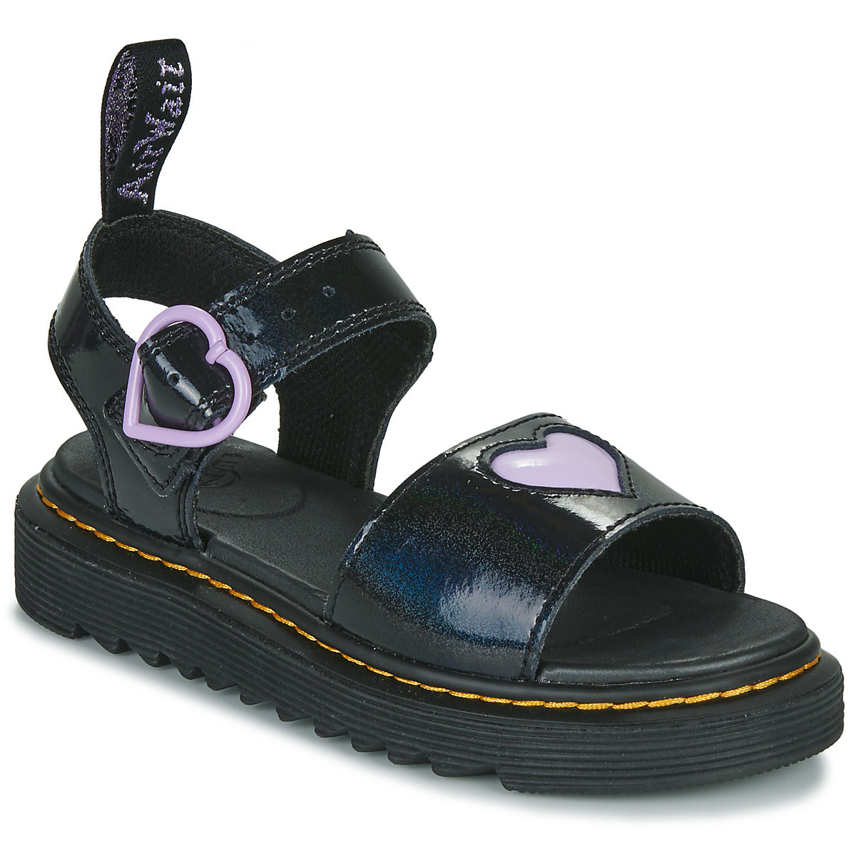 Sandali bambini ragazza Dr. Martens  MARLOWE HEARTS J  Nero