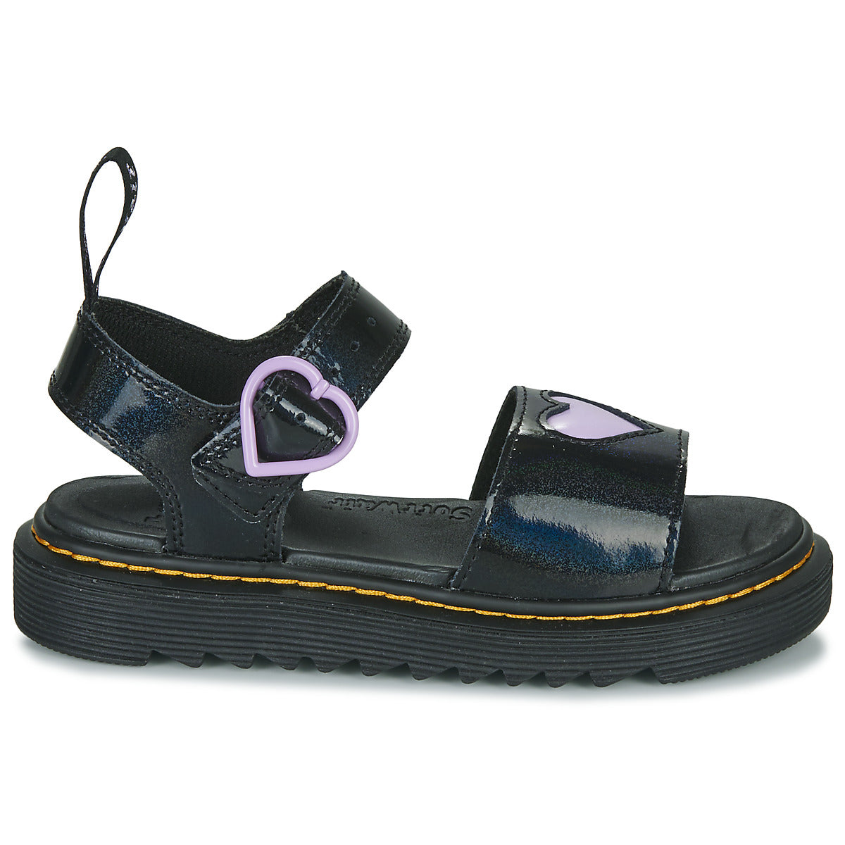 Sandali bambini ragazza Dr. Martens  MARLOWE HEARTS J  Nero