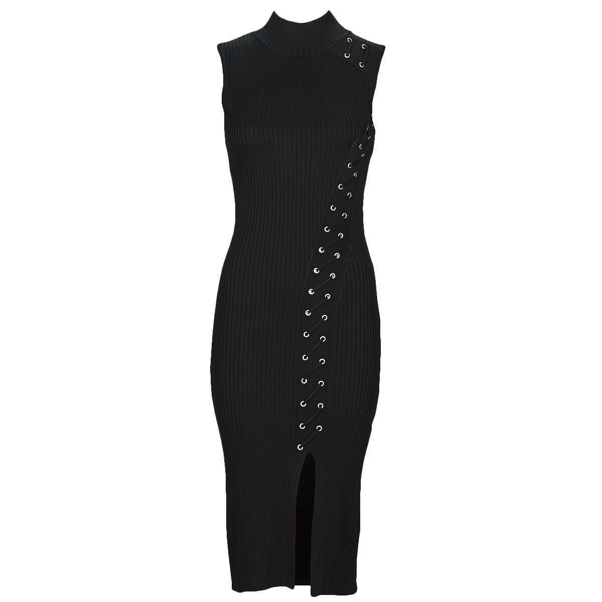 Abito lungo Donna Guess  ES LOUISE DRESS SWTR  Nero