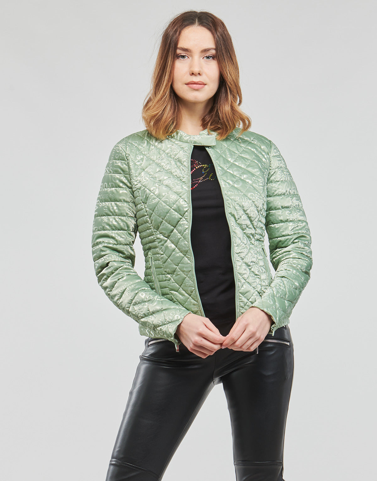 Piumino Donna Guess  NEW VONA JACKET  Verde