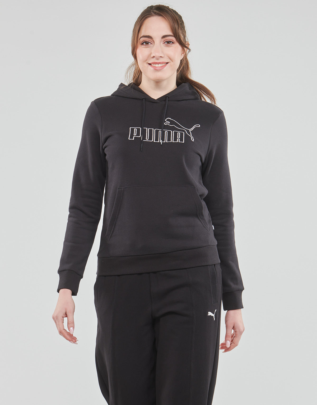 Felpa Donna Puma  ELEVATED HOODIE  Nero