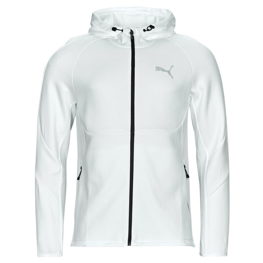 Felpa Uomo Puma  EVOSTRIPE FULL ZIP HOODIE  Bianco