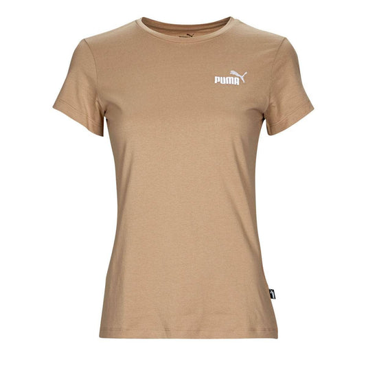 T-shirt Donna Puma  ESS EMBROIDERY  Beige