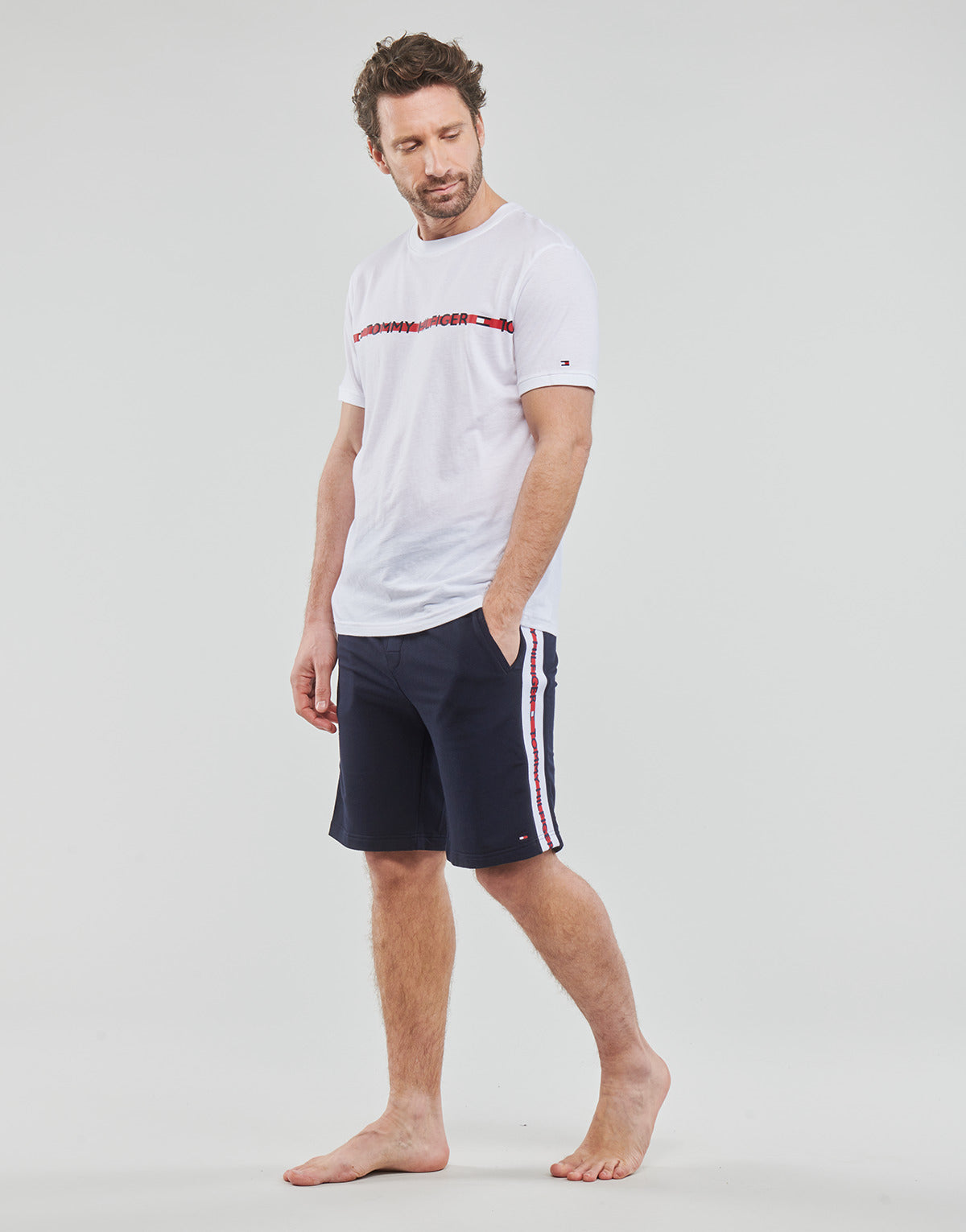 Pantaloni corti Uomo Tommy Hilfiger  TRACK SHORT HWK  Marine