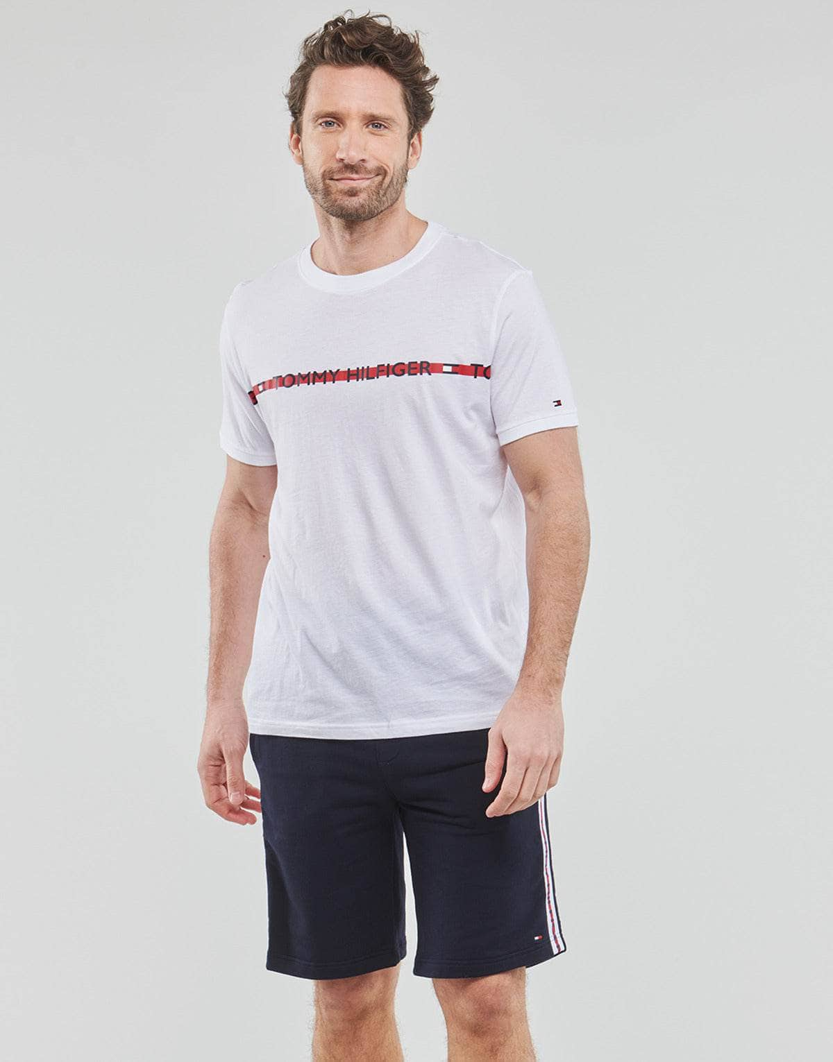 T-shirt Uomo Tommy Hilfiger  CN SS TEE LOGO  Bianco